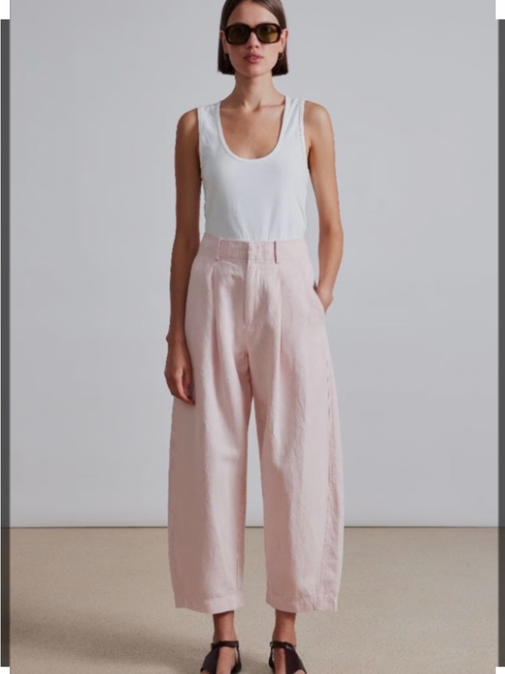 Apiece Apart Bari Crop Trousers, size 8